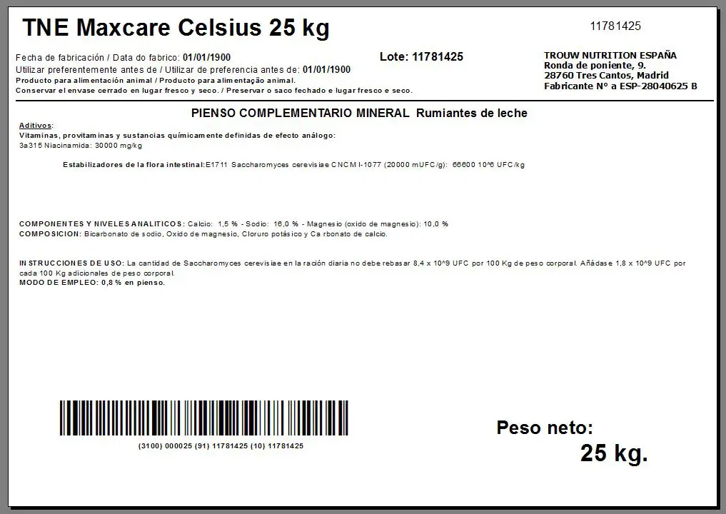 Maxcare Celsius 25 kg. - Imagen 2